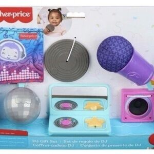 Fisher-Price Purple and Aqua DJ Playset with Microphone and Turntable